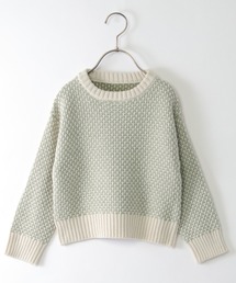 ikka | 【親子おそろい】幾何ジャガードニットプルオーバー（120~160cm）(ニット/セーター)