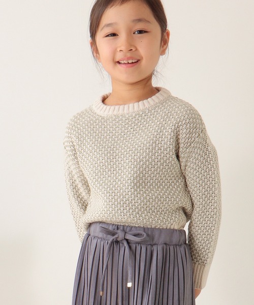 ikka（イッカ）の「【親子コーデ】幾何ジャガードニットプルオーバー（120~160cm）（ニット/セーター・キッズ・ブラック/オリーブ・140/120/130/160/150）」の19枚目の写真