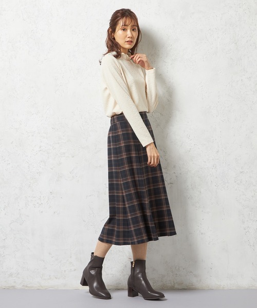 DECOY SINCE 1981(デコイシンスイチキュウハチイチ)の「ジャガードプルオーバー(Tシャツ/カットソー・レディース・ベージュ/ネイビー/グレー・M/LL/L)」の4枚目の写真