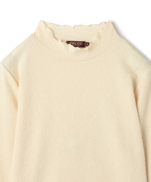 DECOY SINCE 1981(デコイシンスイチキュウハチイチ)の「ジャガードプルオーバー(Tシャツ/カットソー・レディース・ベージュ/ネイビー/グレー・M/LL/L)」の7枚目の写真
