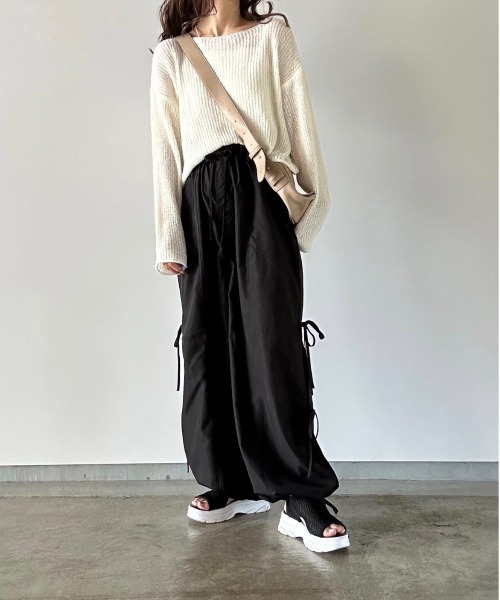 t a r o s u(タロス)の「mesh knit tops/メッシュニットトップス(ニット/セーター・レディース・アイボリー/カーキ・FREE)」の10枚目の写真