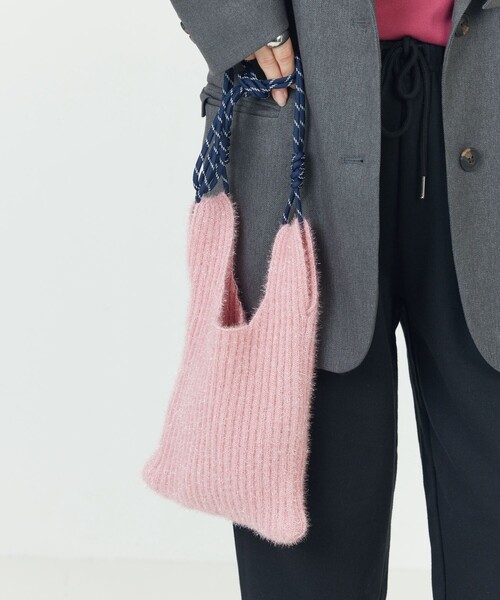 FREAK'S STORE（フリークスストア）の「限定展開　ラメニット ミニショルダーバッグ（ショルダーバッグ・レディース・ピンク/ブラック/ブルー/オフホワイト・ONE SIZE）」の12枚目の写真