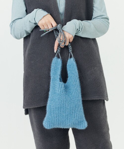 FREAK'S STORE（フリークスストア）の「限定展開　ラメニット ミニショルダーバッグ（ショルダーバッグ・レディース・ピンク/ブラック/ブルー/オフホワイト・ONE SIZE）」の15枚目の写真