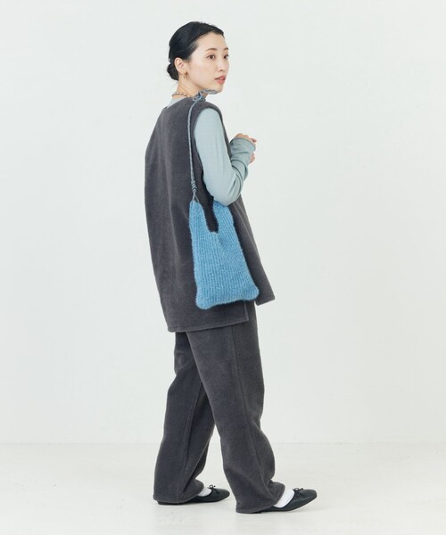 FREAK'S STORE（フリークスストア）の「限定展開　ラメニット ミニショルダーバッグ（ショルダーバッグ・レディース・ピンク/ブラック/ブルー/オフホワイト・ONE SIZE）」の16枚目の写真