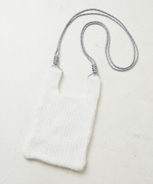 FREAK'S STORE（フリークスストア）の「限定展開　ラメニット ミニショルダーバッグ（ショルダーバッグ・レディース・ピンク/ブラック/ブルー/オフホワイト・ONE SIZE）」の20枚目の写真