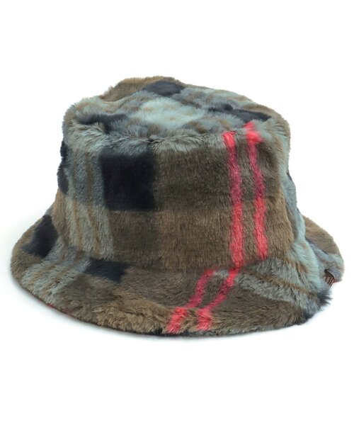 BREEZE(ブリーズ)の「ボアバケットハット(ハット・キッズ・チェック/ベージュ・54/52/56/50)」の1枚目の写真