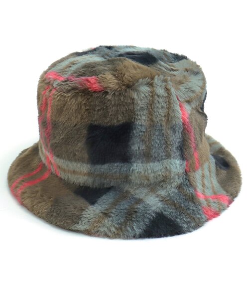BREEZE(ブリーズ)の「ボアバケットハット(ハット・キッズ・チェック/ベージュ・54/52/56/50)」の4枚目の写真