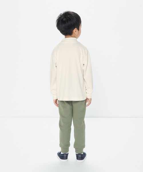 無印良品(ムジルシリョウヒン)の「起毛スムース編みハイネック長袖Tシャツ(キッズ)(Tシャツ/カットソー・キッズ・ピンク系/グレー/ネイビー系7/オフホワイト/グリーン系4/ブラック・110/150/130/140/120)」の17枚目の写真
