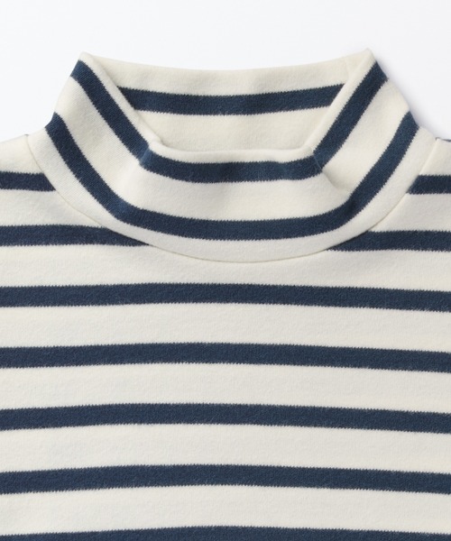 無印良品(ムジルシリョウヒン)の「起毛スムース編みハイネック長袖Tシャツ(キッズ)(Tシャツ/カットソー・キッズ・ピンク系/グレー/ネイビー系7/オフホワイト/グリーン系4/ブラック・110/150/130/140/120)」の8枚目の写真