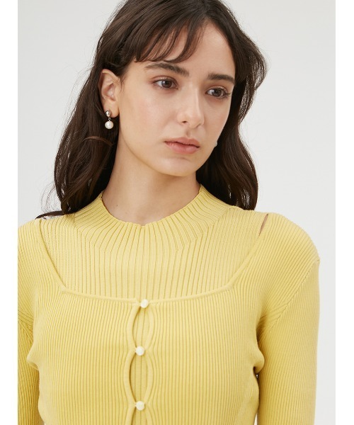 FRAY I.D（フレイアイディー）の「カーデセットリブワンピース