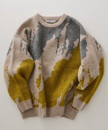 JOURNAL STANDARD relume | CALIFORNIA アモルファス ジャガードクルーネックニット(ニット/セーター)