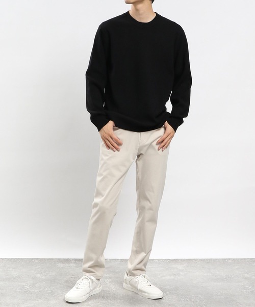 GLOBAL WORK Smile Seed Store（グローバルワーク スマイルシードストア）の「スパンレーヨンプルオーバー/907897（ニット/セーター・メンズ・ネイビー/ブラック/グレー系その他/ベージュ・MEDIUM/SMALL/X-LARGE/LARGE）」の8枚目の写真