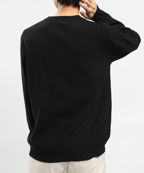 GLOBAL WORK Smile Seed Store（グローバルワーク スマイルシードストア）の「スパンレーヨンプルオーバー/907897（ニット/セーター・メンズ・ネイビー/ブラック/グレー系その他/ベージュ・MEDIUM/SMALL/X-LARGE/LARGE）」の11枚目の写真