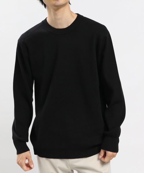 GLOBAL WORK Smile Seed Store（グローバルワーク スマイルシードストア）の「スパンレーヨンプルオーバー/907897（ニット/セーター・メンズ・ネイビー/ブラック/グレー系その他/ベージュ・MEDIUM/SMALL/X-LARGE/LARGE）」の14枚目の写真