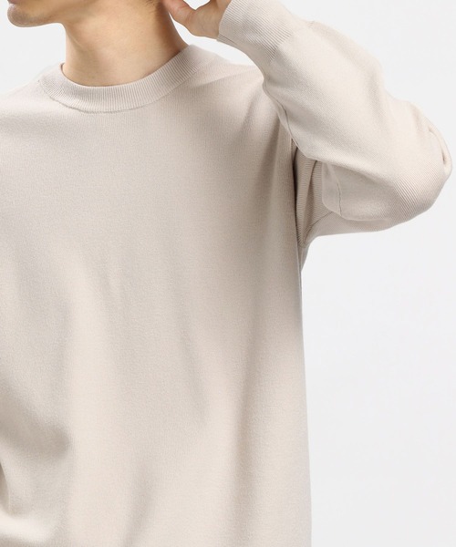 GLOBAL WORK Smile Seed Store（グローバルワーク スマイルシードストア）の「スパンレーヨンプルオーバー/907897（ニット/セーター・メンズ・ネイビー/ブラック/グレー系その他/ベージュ・MEDIUM/SMALL/X-LARGE/LARGE）」の19枚目の写真