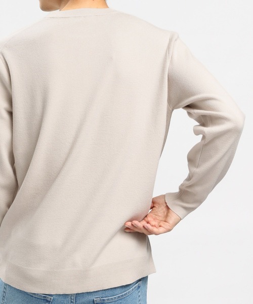 GLOBAL WORK Smile Seed Store（グローバルワーク スマイルシードストア）の「スパンレーヨンプルオーバー/907897（ニット/セーター・メンズ・ネイビー/ブラック/グレー系その他/ベージュ・MEDIUM/SMALL/X-LARGE/LARGE）」の21枚目の写真