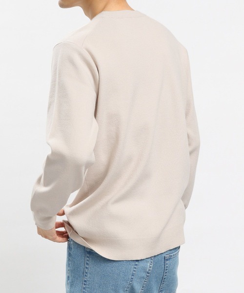 GLOBAL WORK Smile Seed Store（グローバルワーク スマイルシードストア）の「スパンレーヨンプルオーバー/907897（ニット/セーター・メンズ・ネイビー/ブラック/グレー系その他/ベージュ・MEDIUM/SMALL/X-LARGE/LARGE）」の22枚目の写真