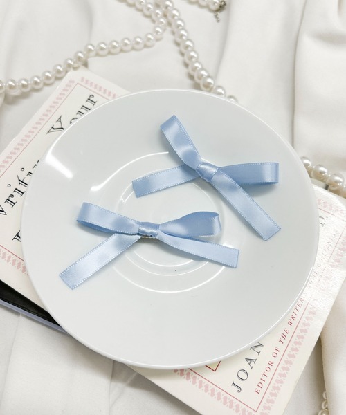 WEGO（ウィゴー）の「WEGO/【2点セット】ナローリボンクリップ（バレッタ/ヘアクリップ・レディース・ブラック/ホワイト/ブラック系その他/シルバー/ライトピンク/サックスブルー/ワイン/アイボリー/その他2/その他1/その他3/グリーン系その他2/グレー系その他2/グレー系その他3/レッド系その他2・FREE）」の8枚目の写真