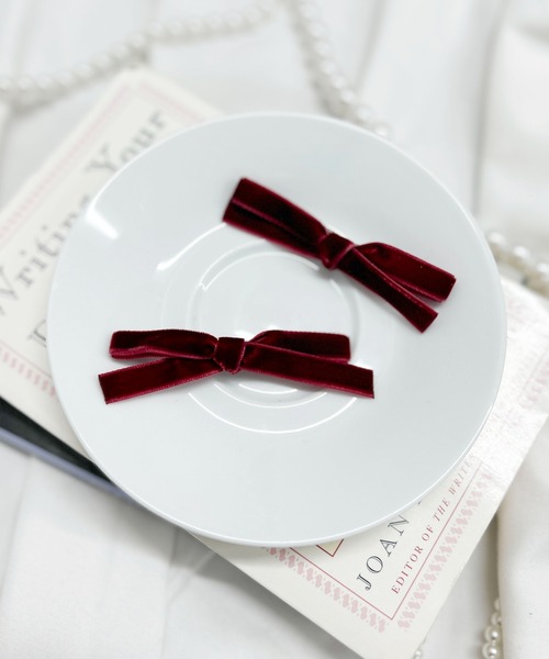 WEGO（ウィゴー）の「WEGO/【2点セット】ナローリボンクリップ（バレッタ/ヘアクリップ・レディース・ブラック/ホワイト/ブラック系その他/シルバー/ライトピンク/サックスブルー/ワイン/アイボリー/その他2/その他1/その他3/グリーン系その他2/グレー系その他2/グレー系その他3/レッド系その他2・FREE）」の10枚目の写真