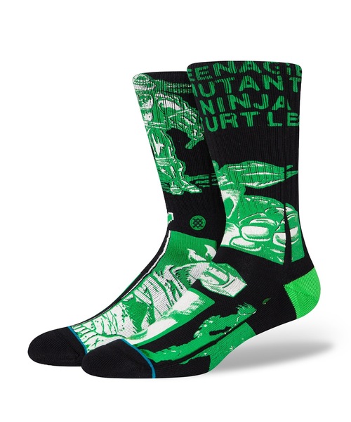 STANCE(スタンス)の「【STANCE/スタンス】TMNT ●Teenage Mutant Ninja Turtles(ティーンエイジ・ミュータント・ニンジャ・タートル)コラボモデル(ソックス/靴下・メンズ・ブラック・LARGE)」の1枚目の写真