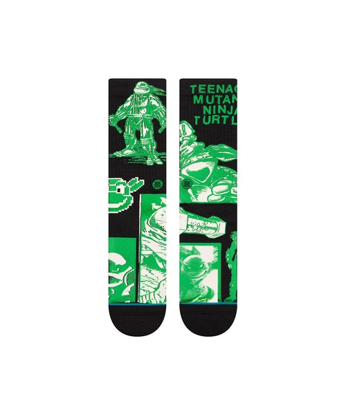 STANCE(スタンス)の「【STANCE/スタンス】TMNT ●Teenage Mutant Ninja Turtles(ティーンエイジ・ミュータント・ニンジャ・タートル)コラボモデル(ソックス/靴下・メンズ・ブラック・LARGE)」の3枚目の写真