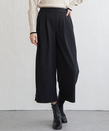 ikka（イッカ）の「カットジャガードワイドクロップドパンツ（その他パンツ）」