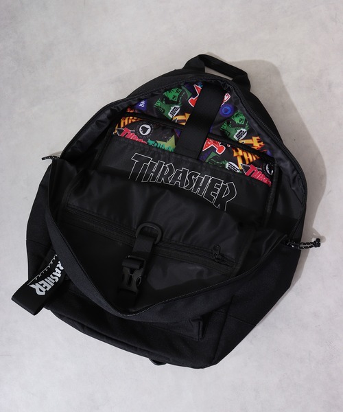 THRASHER(スラッシャー)の「THRASHER DAY PACK(バックパック/リュック・メンズ・ブラック/マルチ・FREE)」の18枚目の写真