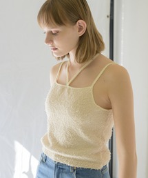 fringe cup in camisole/カップ付きフリンジキャミソール