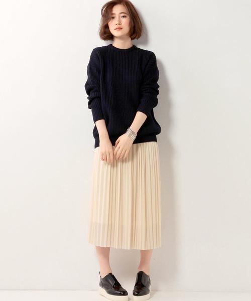 UNITED ARROWS（ユナイテッドアローズ）の「＜VONDEL（フォンデル）＞アゼニット 15FW（ニット/セーター・レディース・オフホワイト/ブラウン/ネイビー・フリー）」の9枚目の写真