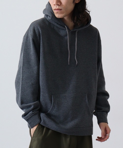 ACE(エース)の「ACE 裏起毛 スウェット パーカー 無地(パーカー・レディース・杢グレー/ピンク/ネイビー/ヘザーチャコール/ブルーグレー/ブラック・L/M/LL)」の17枚目の写真