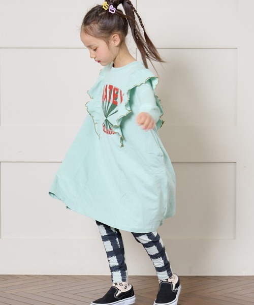 HOGAN RANCH WEAR（ホーガンランチウエア）の「ソウガラフルタケレギンス（70～130cm）（レギンス/スパッツ・キッズ・ピンク/レッド/チャコール/ミント/マルチ・100/110/120/130/70/80/90/95）」の8枚目の写真