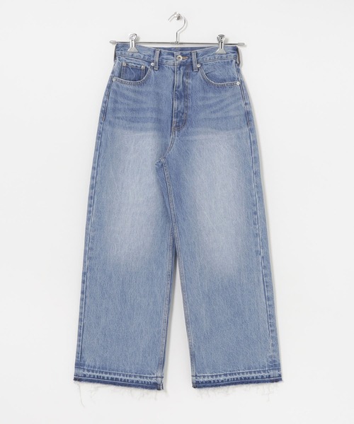 URBAN RESEARCH(アーバンリサーチ)の「ダメージワイドデニムパンツ(デニムパンツ・レディース・ホワイト/インディゴブルー・38/36)」の8枚目の写真