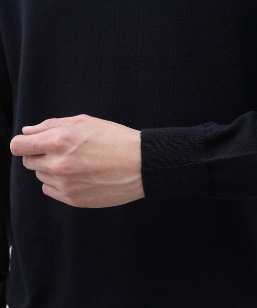 417 EDIFICE(フォーワンセブンエディフィス)の「16G タートルネックニット(ニット/セーター・メンズ・ライトグレー/ブラック/ネイビー・SMALL/MEDIUM/LARGE)」の11枚目の写真