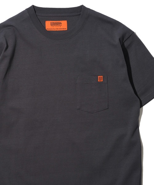 【UNIVERSAL OVERALL】POCKET T-SHIRTS / ポケットクルーネック半袖Tシャツ（Tシャツ/カットソー）｜UNIVERSAL OVERALL（ユニバーサルオーバーオール）