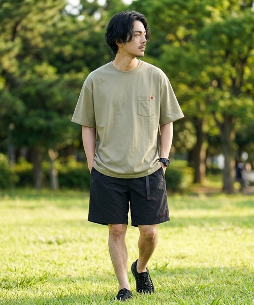 UNIVERSAL OVERALL(ユニバーサルオーバーオール)の「【UNIVERSAL OVERALL】別注 POCKET T-SHIRTS / ポケットクルーネック半袖Tシャツ(Tシャツ/カットソー・メンズ・ブラック/オートミール/ネイビー/ホワイト/グリーン/チャコールグレー/グレイッシュベージュ/ライトピンク/セージグリーン/サックスブルー・SMALL/MEDIUM/LARGE/X-LARGE)」の22枚目の写真