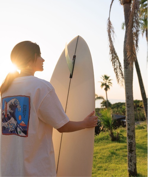 OFFSHORE(オフショア)の「BANZAI FUJI TEE/バンザイフジティ(Tシャツ/カットソー・メンズ・ベージュ/ホワイト/グレー・XL/L/M/S)」の7枚目の写真
