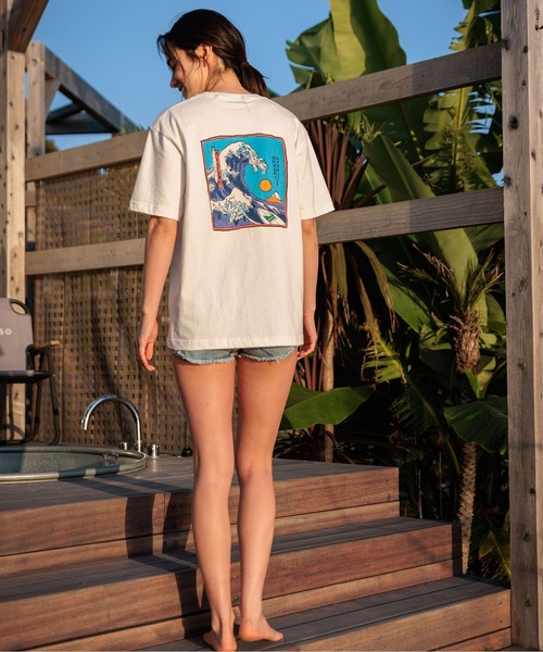 OFFSHORE(オフショア)の「BANZAI FUJI TEE/バンザイフジティ(Tシャツ/カットソー・メンズ・ベージュ/ホワイト/グレー・XL/L/M/S)」の9枚目の写真