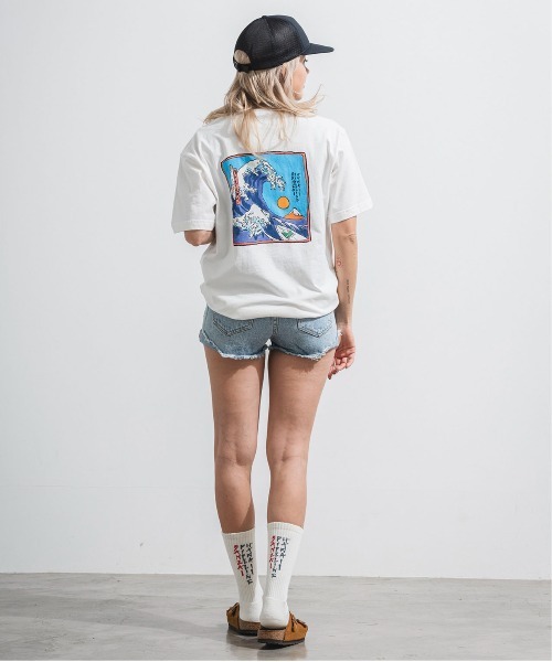 OFFSHORE(オフショア)の「BANZAI FUJI TEE/バンザイフジティ(Tシャツ/カットソー・メンズ・ベージュ/ホワイト/グレー・XL/L/M/S)」の11枚目の写真