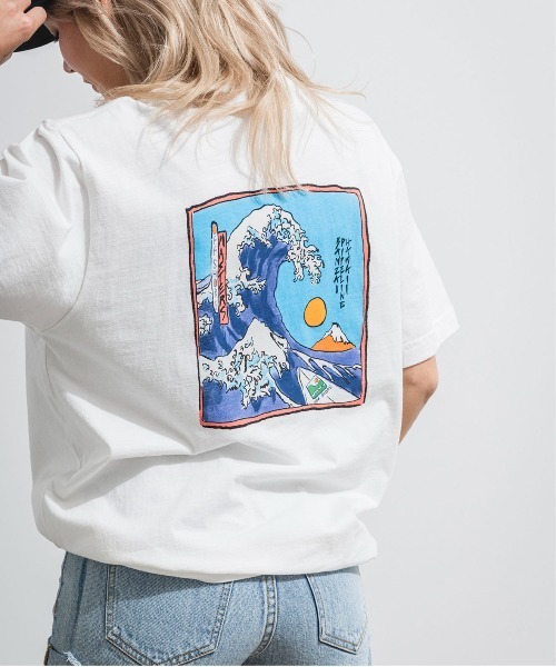 OFFSHORE(オフショア)の「BANZAI FUJI TEE/バンザイフジティ(Tシャツ/カットソー・メンズ・ベージュ/ホワイト/グレー・XL/L/M/S)」の12枚目の写真