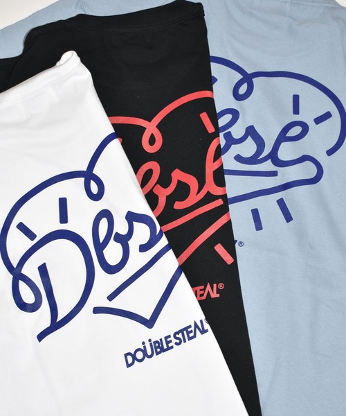 DOUBLE STEAL(ダブルスティール)の「ハート Tシャツ(Tシャツ/カットソー・メンズ・ライトブルー/ブラック/ホワイト×ネイビー/ホワイト×レッド・MEDIUM/LARGE/X-LARGE/XX-LARGE)」の5枚目の写真