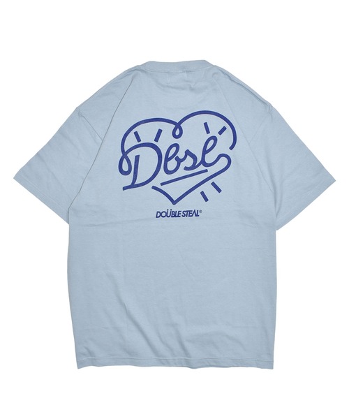 DOUBLE STEAL(ダブルスティール)の「ハート Tシャツ(Tシャツ/カットソー・メンズ・ライトブルー/ブラック/ホワイト×ネイビー/ホワイト×レッド・MEDIUM/LARGE/X-LARGE/XX-LARGE)」の7枚目の写真