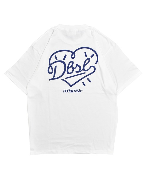 DOUBLE STEAL(ダブルスティール)の「ハート Tシャツ(Tシャツ/カットソー・メンズ・ライトブルー/ブラック/ホワイト×ネイビー/ホワイト×レッド・MEDIUM/LARGE/X-LARGE/XX-LARGE)」の10枚目の写真