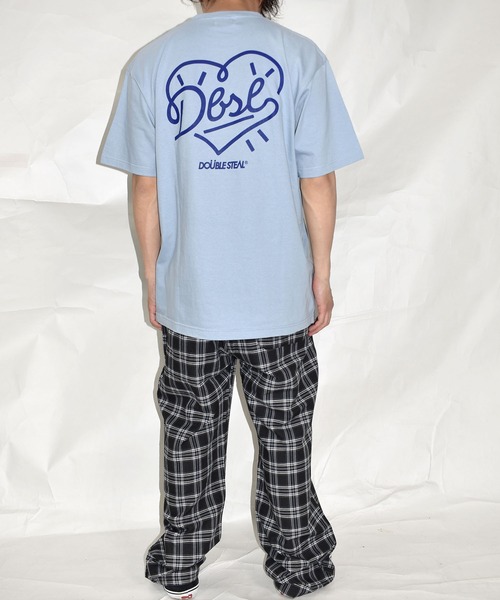 DOUBLE STEAL(ダブルスティール)の「ハート Tシャツ(Tシャツ/カットソー・メンズ・ライトブルー/ブラック/ホワイト×ネイビー/ホワイト×レッド・MEDIUM/LARGE/X-LARGE/XX-LARGE)」の19枚目の写真