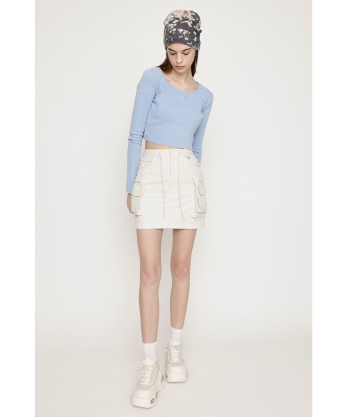 SLY（スライ）の「AGING LOGO RIB TOPS エージング ロゴ リブ