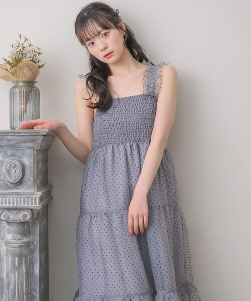 エムミーエメ クラシカルドットティアードワンピース 即日発送】M me eme エムミーエメ クラシカルドットティアード
