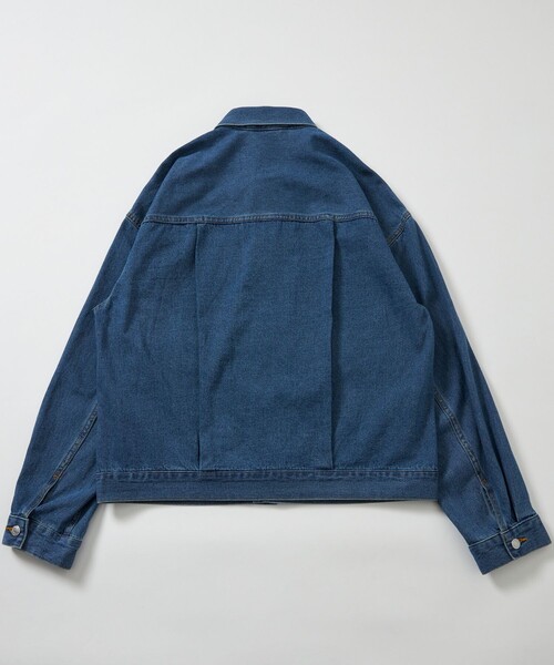 FREAK'S STORE（フリークスストア）の「限定展開 ビッグシルエット デニムジャケット（デニムジャケット・メンズ・ライトブラック/ライトインディゴブルー/ダークインディゴブルー/ブラック・SMALL/LARGE/MEDIUM）」の21枚目の写真