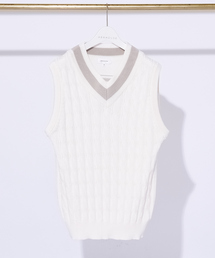 ABAHOUSE | ケーブル編み チルデンベスト(ベスト)