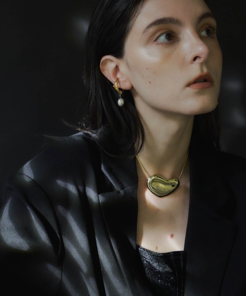 loni（ロニ）の「【金属アレルギー対応】Heart Leaf Choker/ハートリーフチョーカー（チョーカー・レディース・ゴールド/シルバー・FREE）」の4枚目の写真