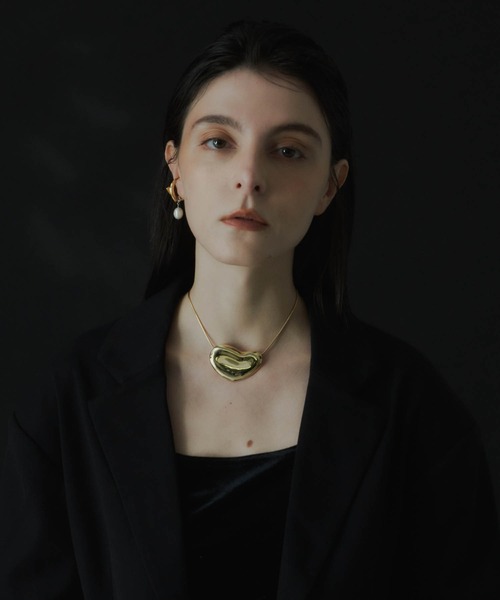 loni（ロニ）の「【金属アレルギー対応】Heart Leaf Choker/ハートリーフチョーカー（チョーカー・レディース・ゴールド/シルバー・FREE）」の5枚目の写真