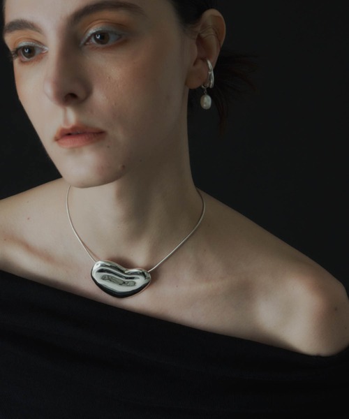 loni（ロニ）の「【金属アレルギー対応】Heart Leaf Choker/ハートリーフチョーカー（チョーカー・レディース・ゴールド/シルバー・FREE）」の10枚目の写真